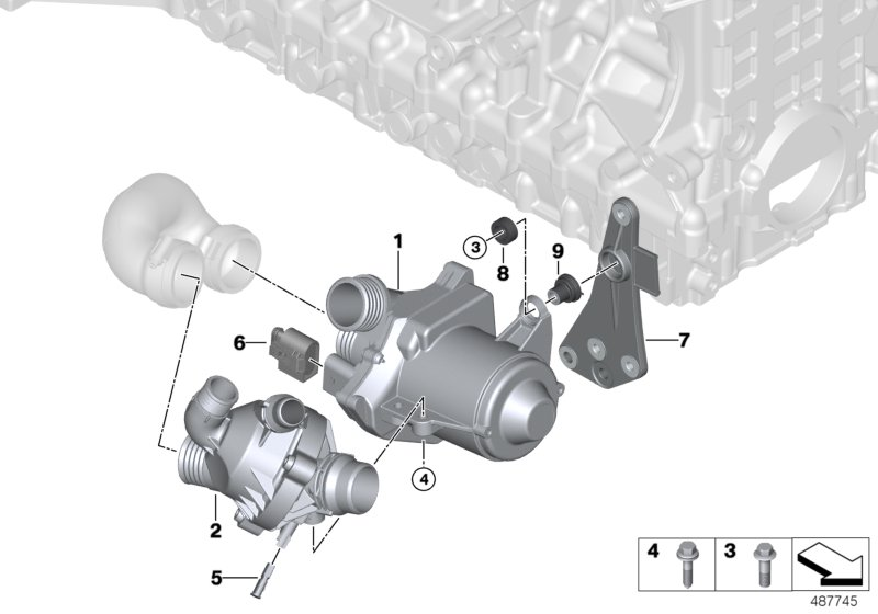 Mini 11 51 7 632 426 - Coolant pump, electrical onlydrive.pro