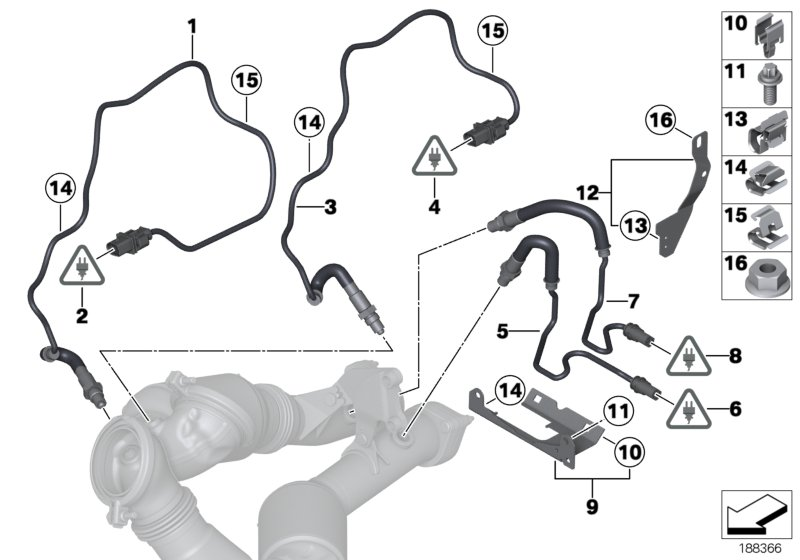 BMW 11 78 7 577 666 - Lambda probe fixings: 1  pcs. onlydrive.pro