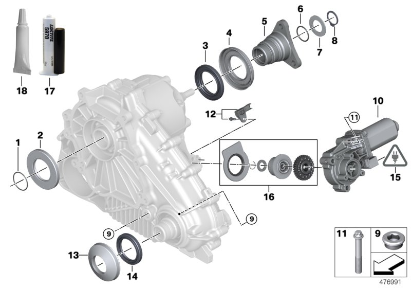 BMW 27107539262 - Shaft Seal, transfer case onlydrive.pro