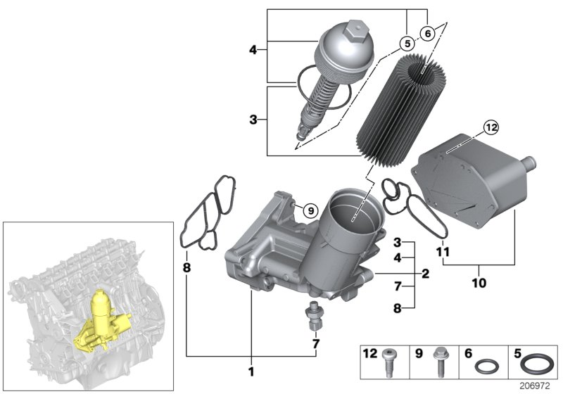 BMW 11427805408 - Eļļas filtrs onlydrive.pro