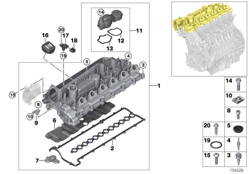 BMW 11 12 7 796 378 - Gasket, cylinder head cover onlydrive.pro