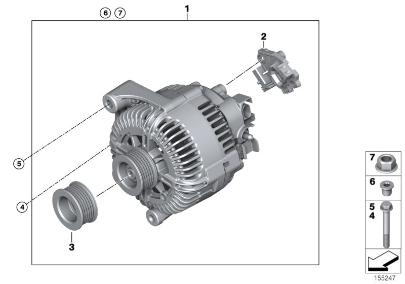 BMW 12 31 7 801 173 - Alternator onlydrive.pro