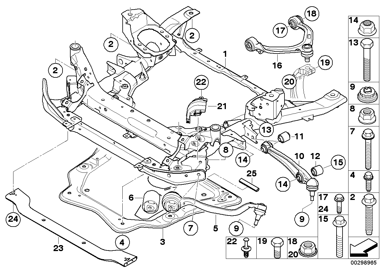 BMW 31 10 6 778 015* - Valdymo svirties / išilginių svirčių įvorė onlydrive.pro