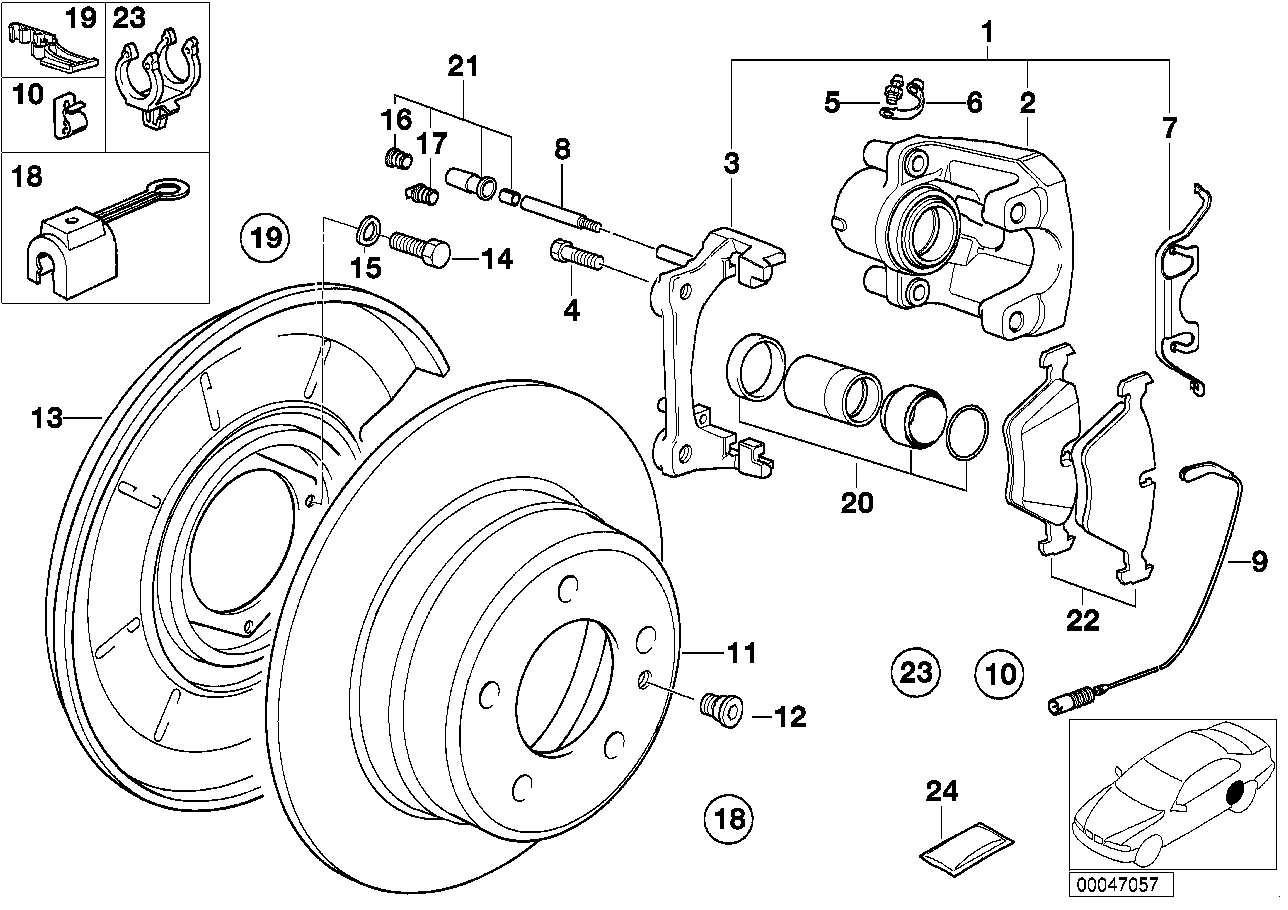 BMW 34 21 1 153 199 - Accessory Kit for disc brake Pads onlydrive.pro