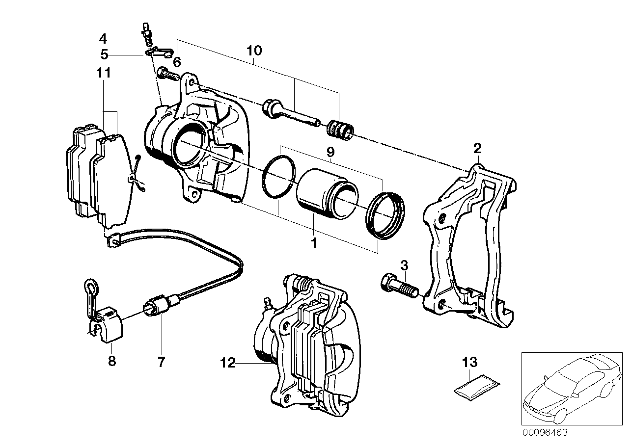 Mini 34 11 1 161 936 - Guide Sleeve Kit, brake caliper onlydrive.pro