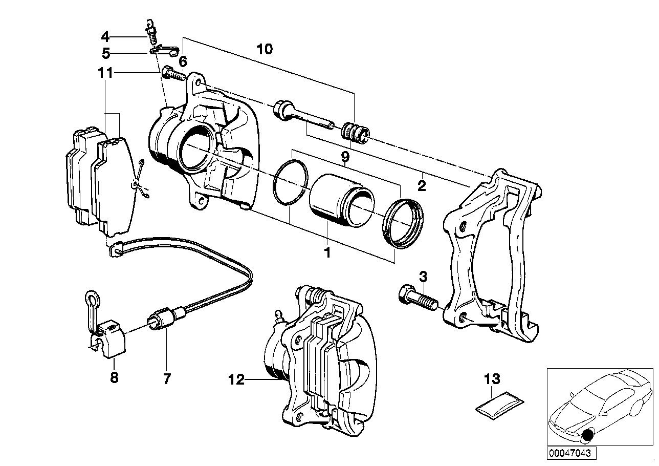 BMW 34111157748 - Bremžu uzliku kompl., Disku bremzes onlydrive.pro