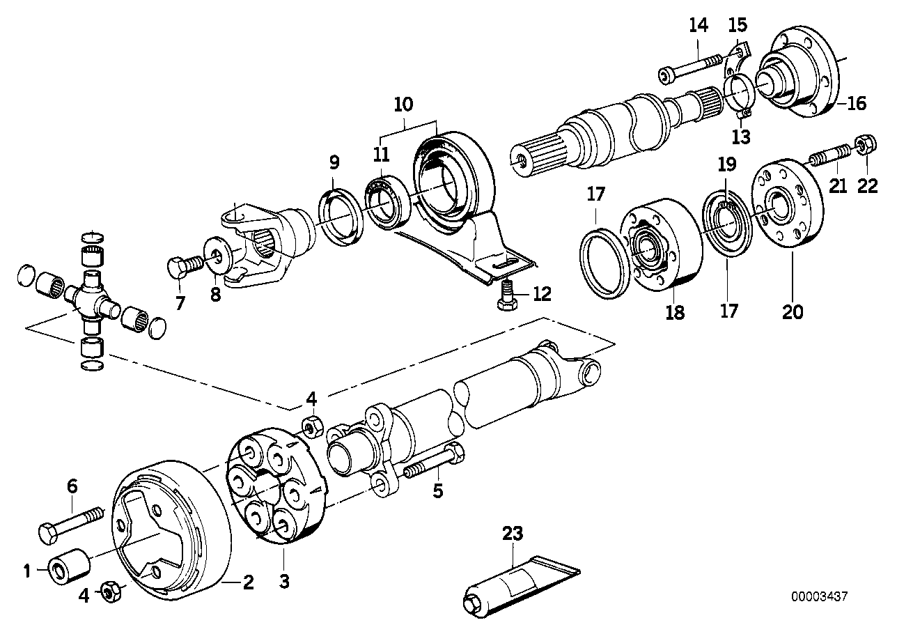 BMW 26 11 7 526 611 - Centering Bush, propshaft onlydrive.pro