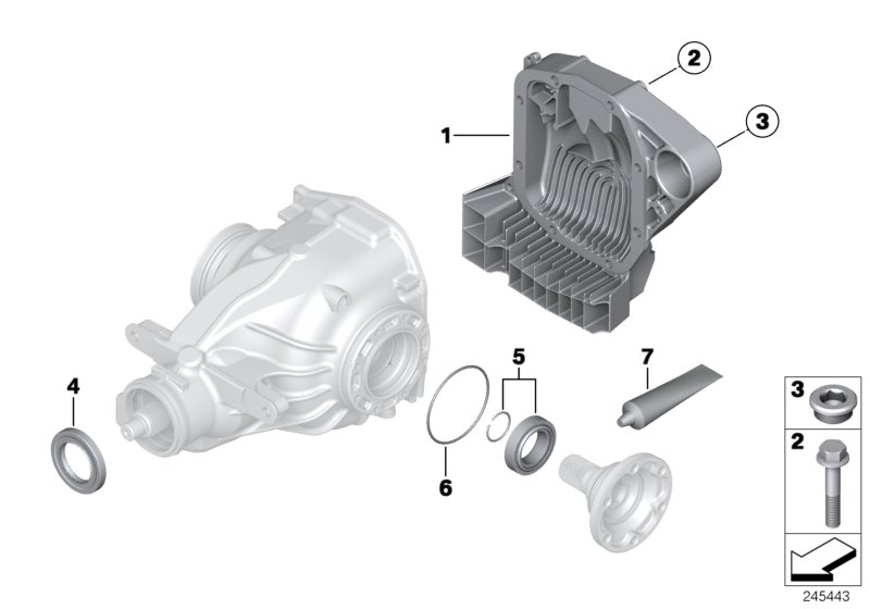 BMW 33 12 1 213 949 - Shaft Seal, differential onlydrive.pro