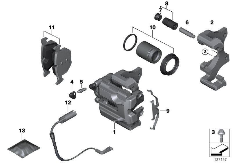 BMW 34212284296 - Brake Pad Set, disc brake onlydrive.pro