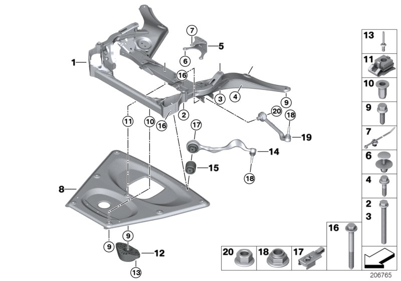 BMW 31 10 2 283 579 - Bush of Control / Trailing Arm onlydrive.pro