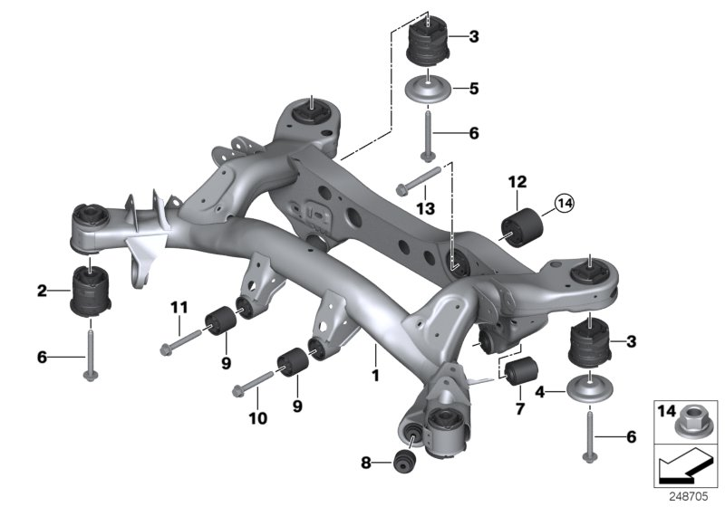 BMW 33 32 6 770 829 - Сайлентблок, рычаг подвески колеса onlydrive.pro