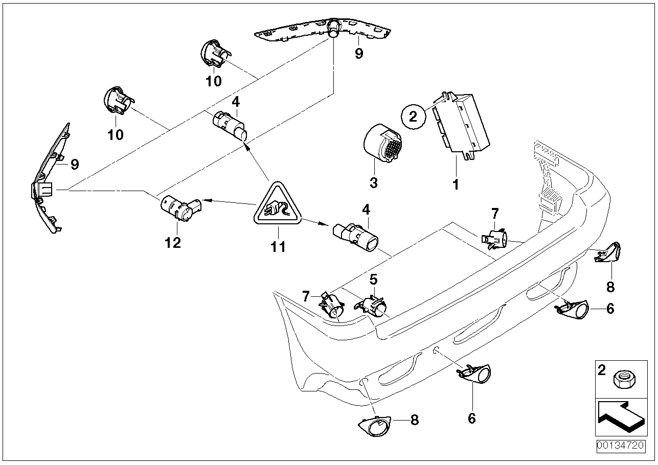 Mini 6620 6 989 068 - Sensor, parkimisabi onlydrive.pro