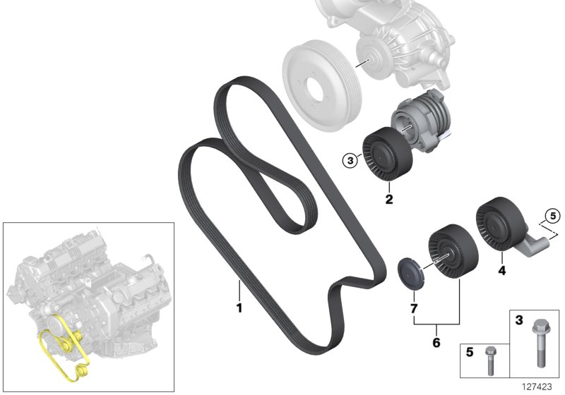 BMW 11287631817 - V-Ribbed Belt onlydrive.pro