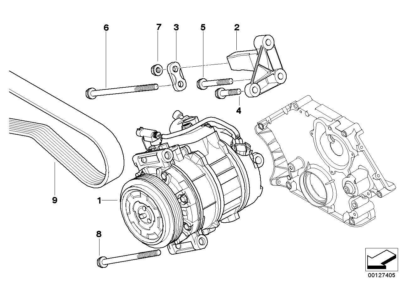 BMW 64 52 6 953 474 - Kompresorius, oro kondicionierius onlydrive.pro