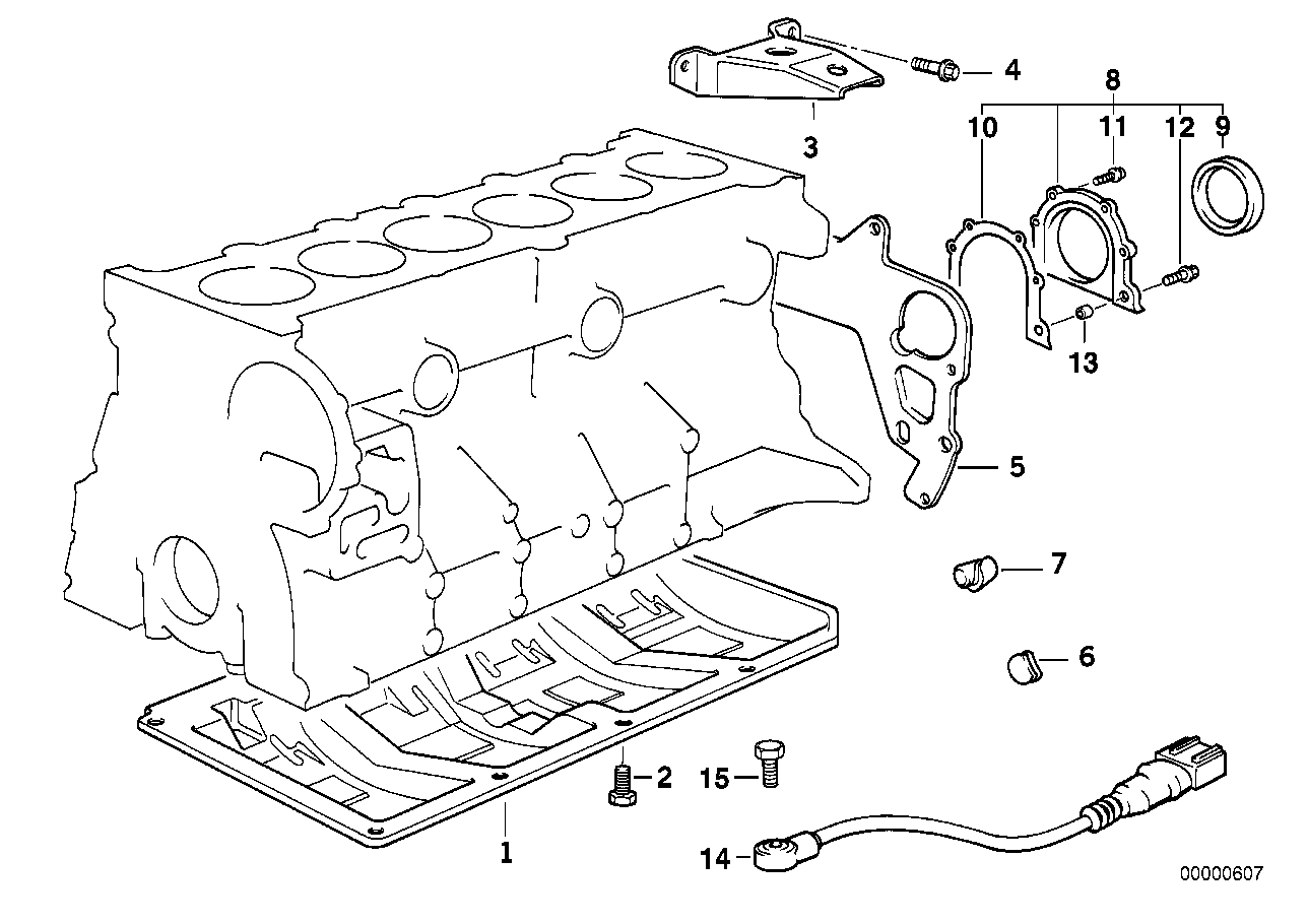 BMW 11 14 2 245 364 - Engine block mounting parts: 1  pcs. onlydrive.pro