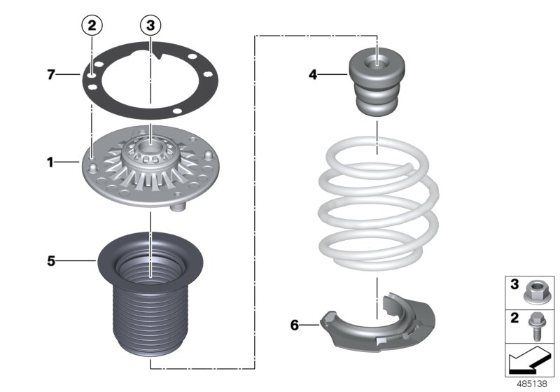 Mini 31 33 6 854 708 - Rubber Buffer, suspension onlydrive.pro