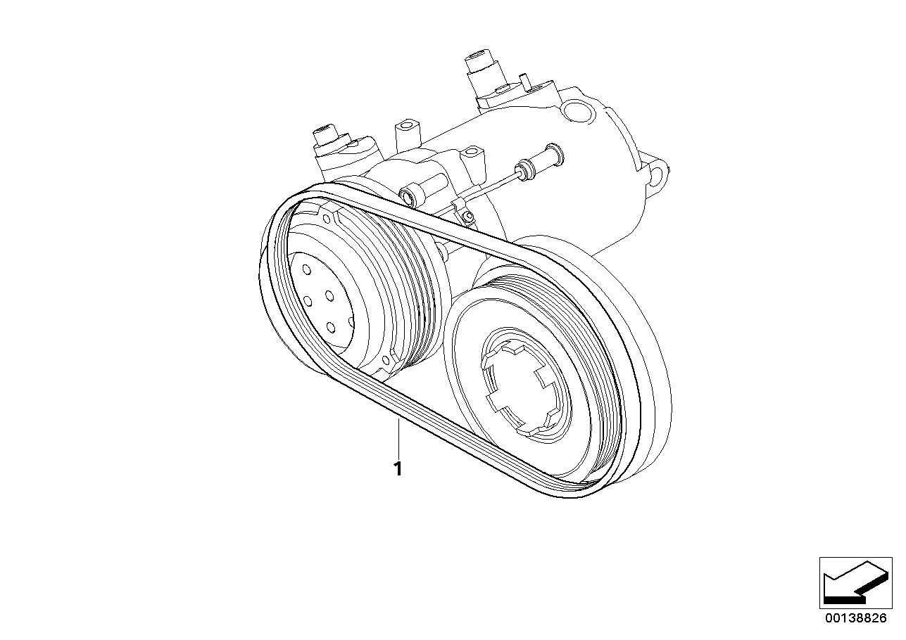 Mini 64 55 7 792 851 - Ribbed v-belt onlydrive.pro