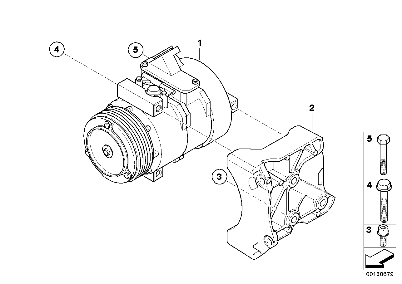 BMW 64 52 6 950 152 - Kompressori, ilmastointilaite onlydrive.pro