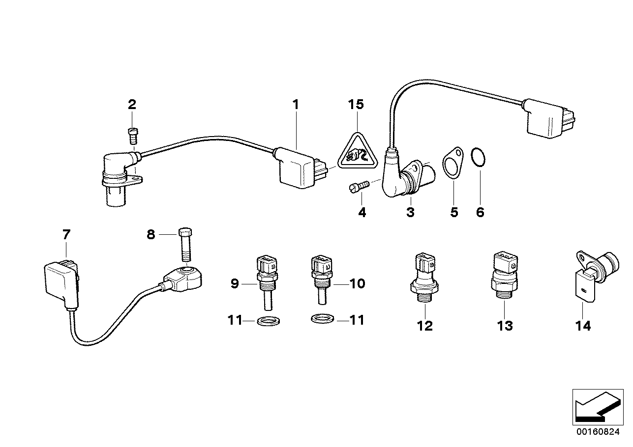 BMW 12 62 1 747 281 - Sensor, coolant temperature onlydrive.pro