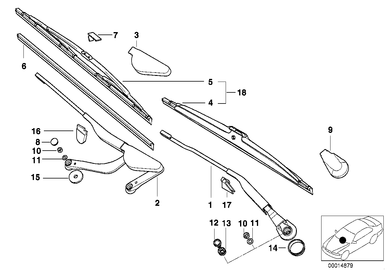 BMW 61618203954 - Wiper Blade onlydrive.pro