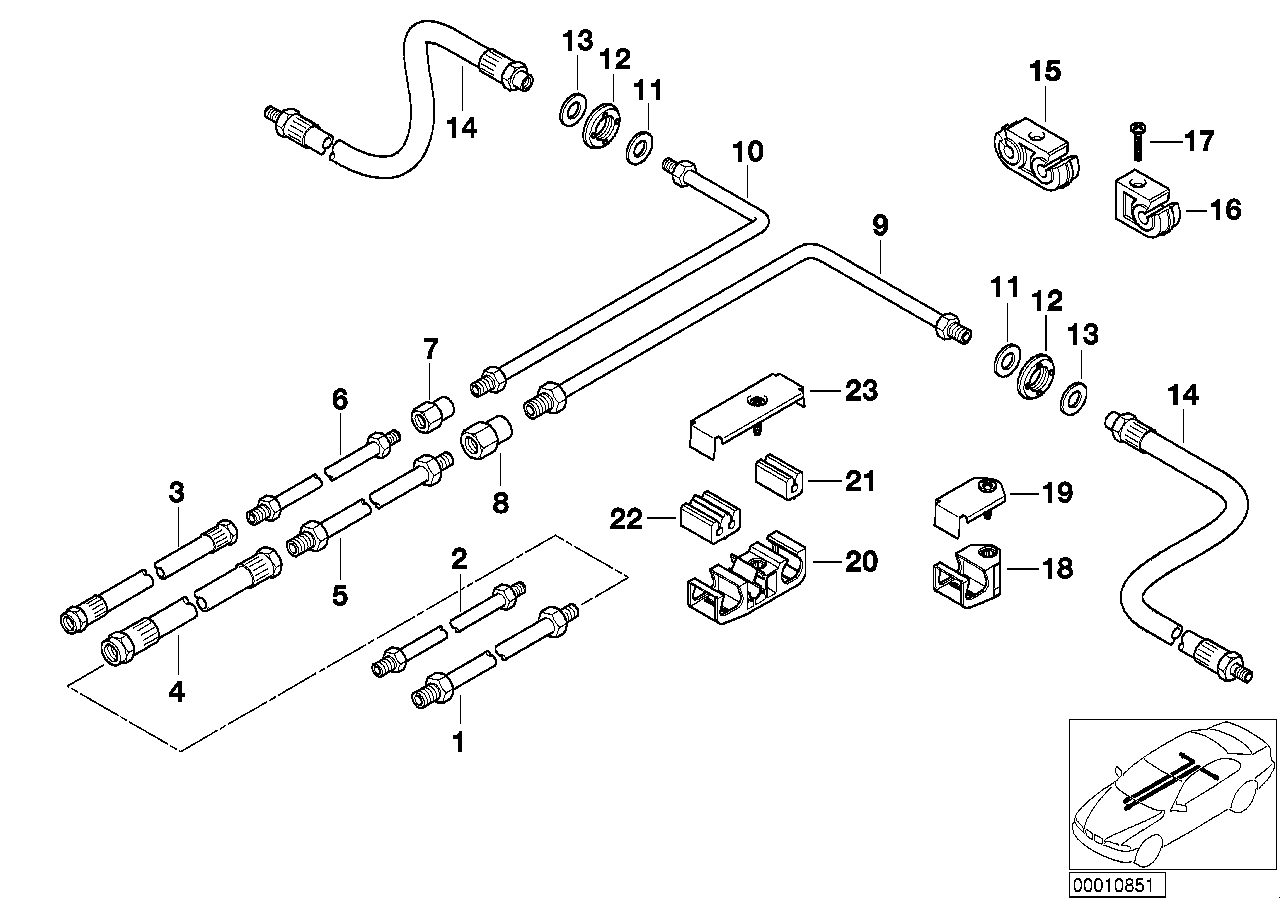 BMW 34 32 1 162 616 - Тормозной шланг onlydrive.pro