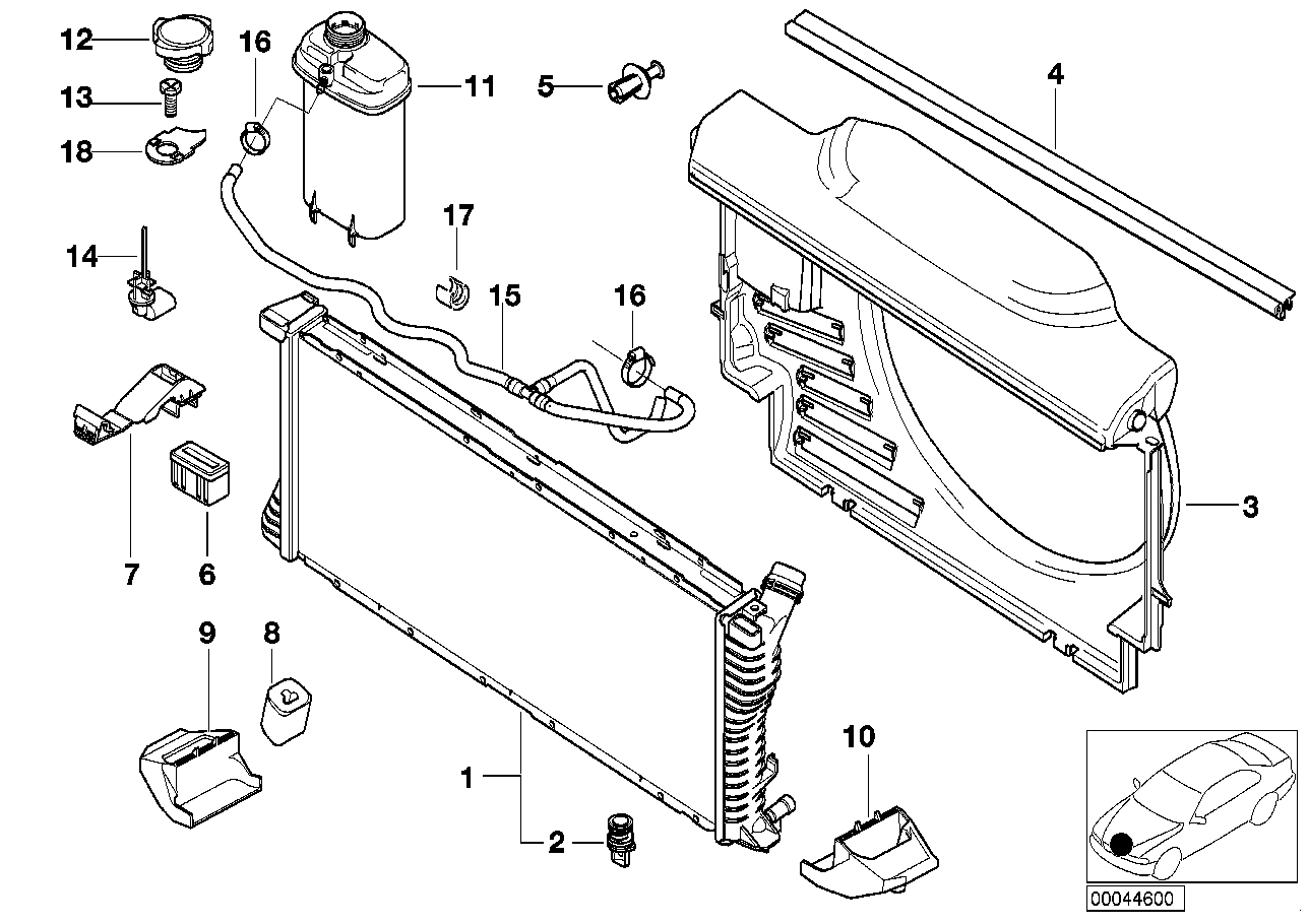 BMW 17137639023 - Sulgurkate, jahutusvedeliku mahuti onlydrive.pro