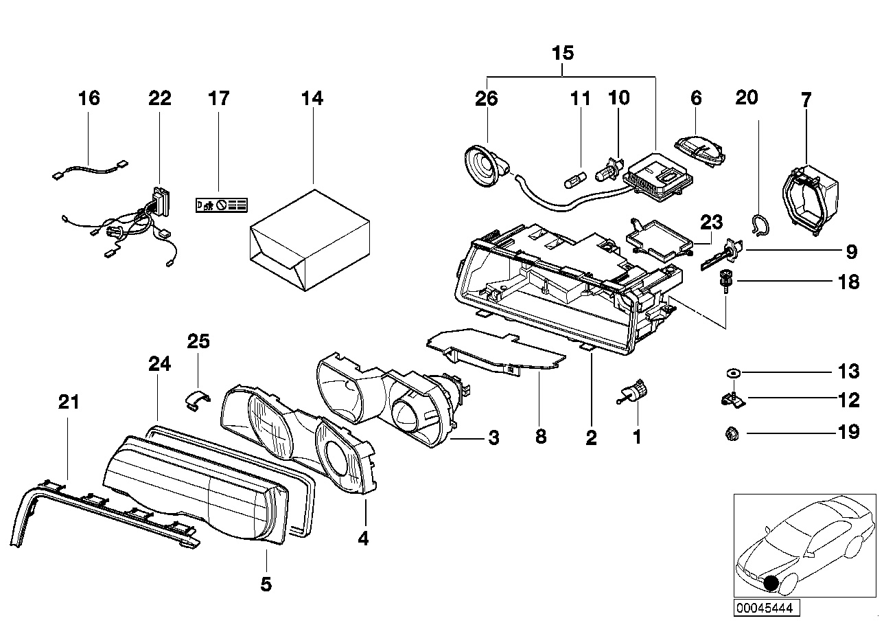 BMW 63128386960 - Control Unit, lights onlydrive.pro