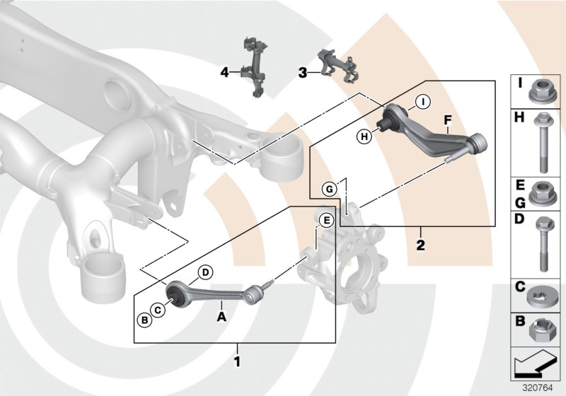 BMW 33 32 2 348 885 - Vikšro valdymo svirtis onlydrive.pro