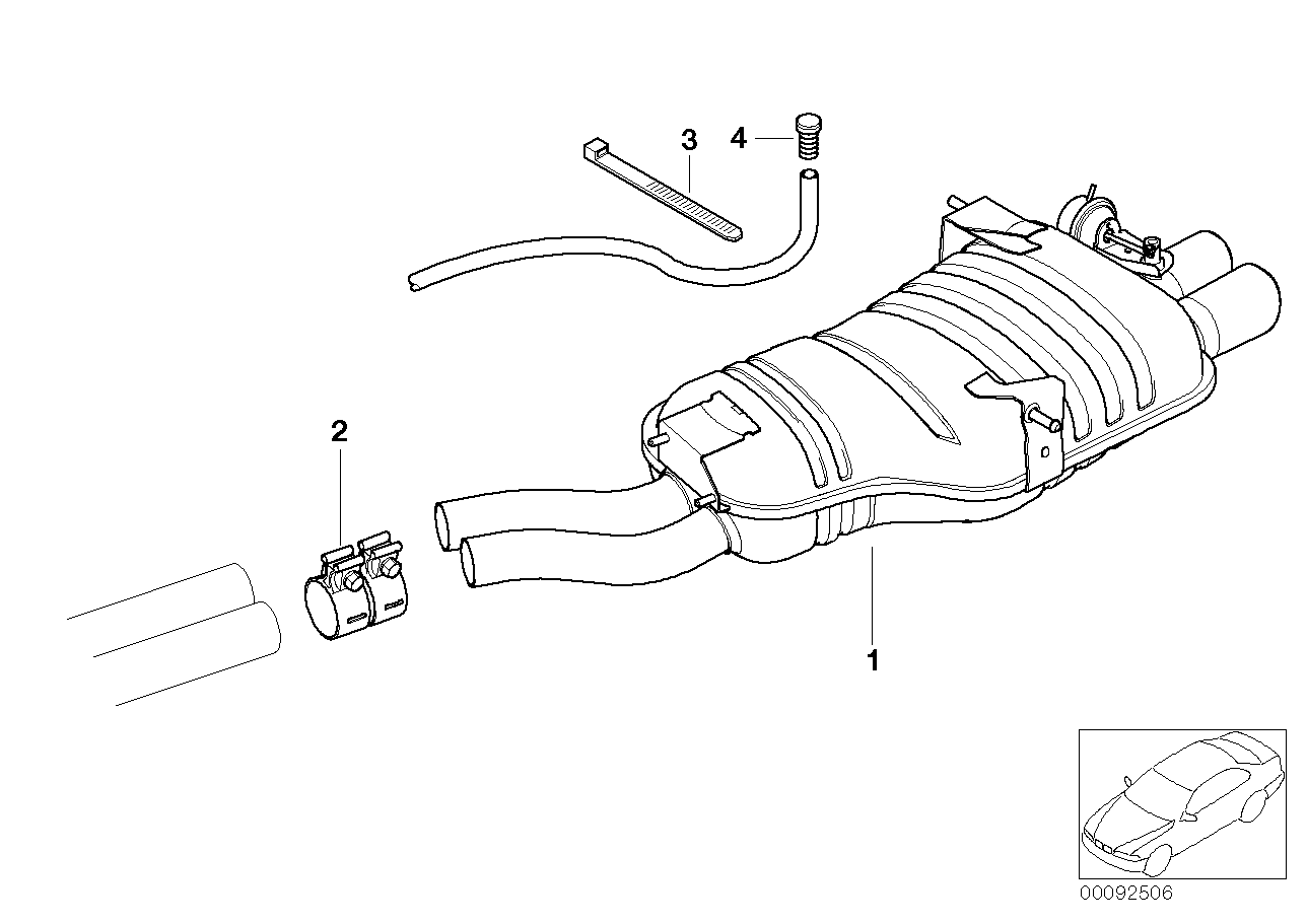 BMW 18 10 1 439 722 - Pipe Connector, exhaust system onlydrive.pro