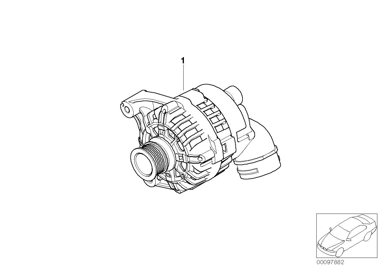 BMW 12 31 7 501 687 - Ģenerators onlydrive.pro