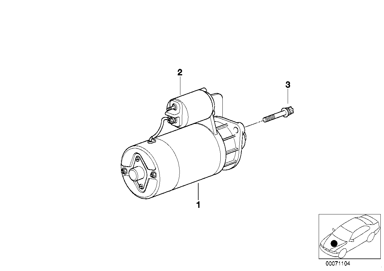 BMW 12 41 2 354 709 - Käynnistinmoottori onlydrive.pro