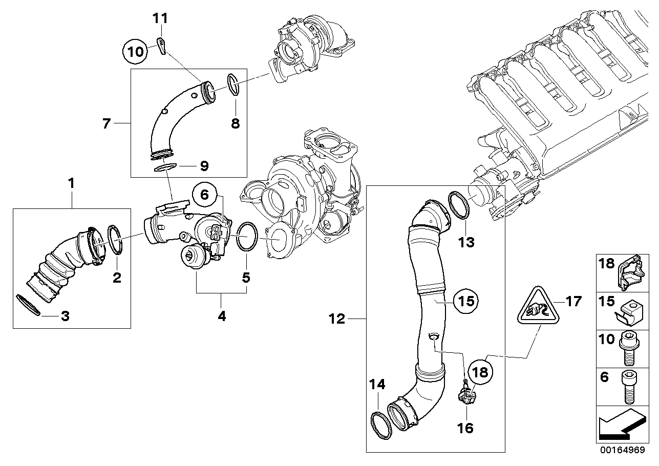 BMW 11617796294 - Kompresoriaus padavimo žarna onlydrive.pro