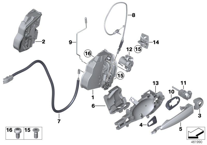 BMW 51217318416 - Durvju slēdzene onlydrive.pro