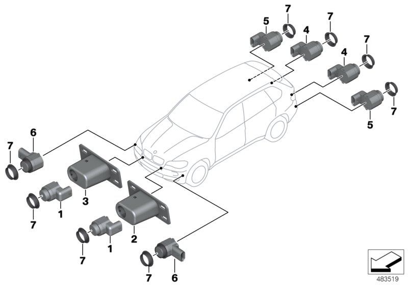 BMW 66 20 9 142 200 - Sensor, parkimisabi onlydrive.pro