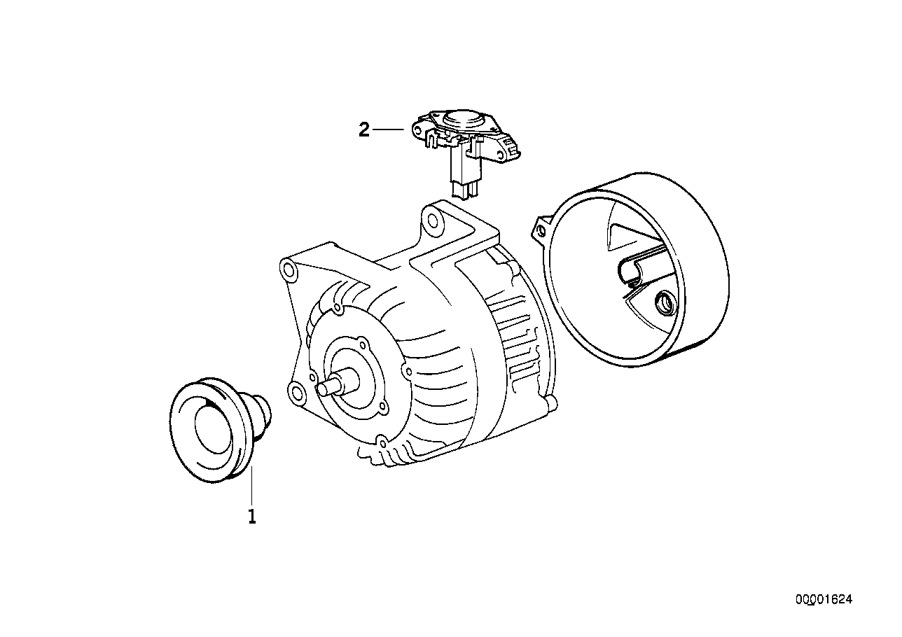 BMW 12 31 1 739 365 - Reguliatorius, kintamosios srovės generatorius onlydrive.pro