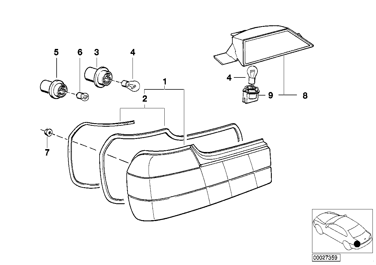 BMW 07 50 9 063 573 - Polttimo, mittariston valo onlydrive.pro