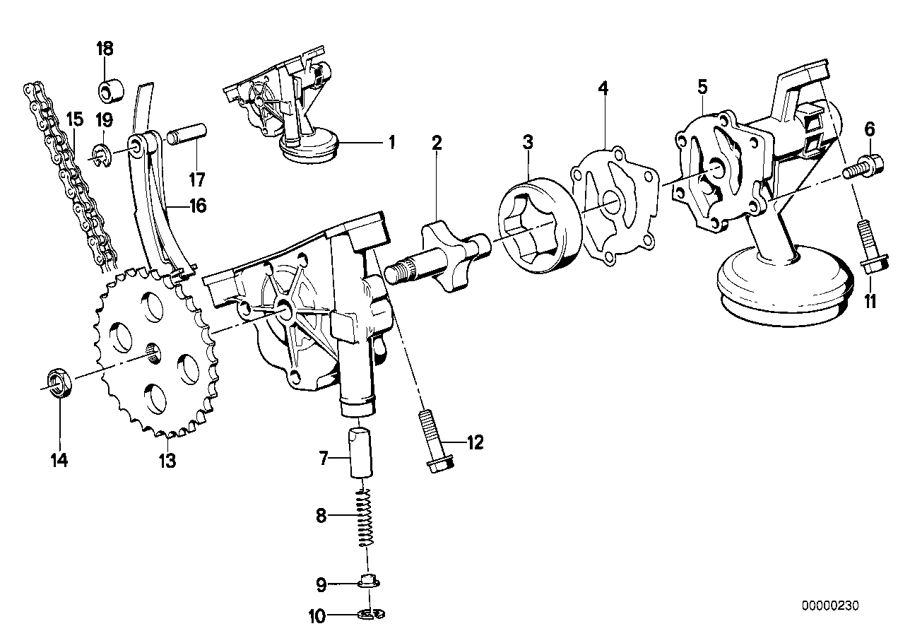 BMW 11 41 1 707 163 - Chain, oil pump drive onlydrive.pro