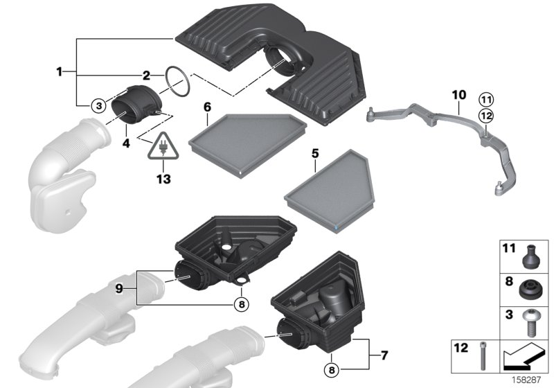 BMW 13 71 7 548 897 - Air Filter, engine onlydrive.pro