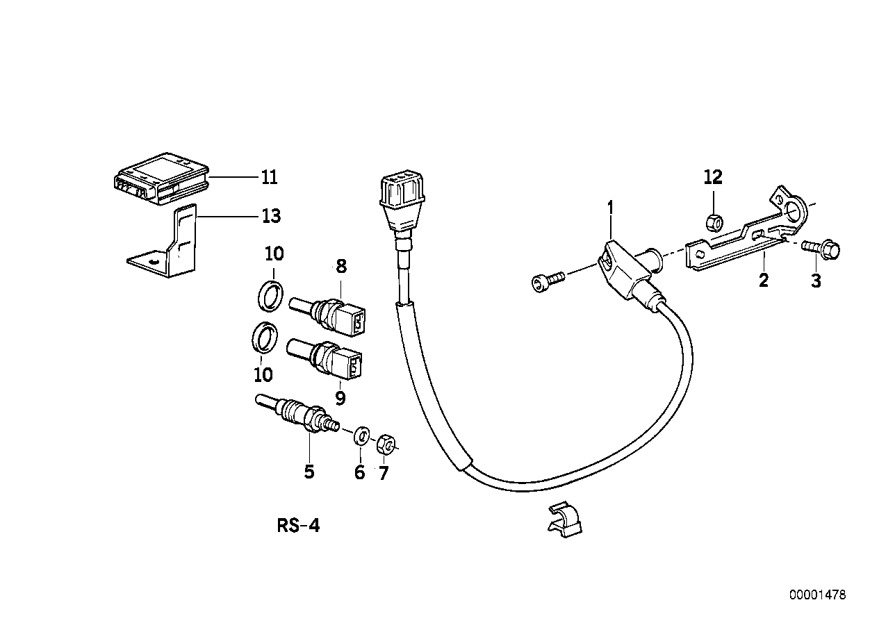 BMW 12 23 2 241 387 - Glow plug unit/temp.sensor/trigg.contact: 6  pcs. onlydrive.pro