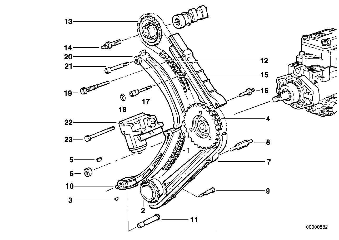 BMW 13 52 2 243 950 - Tensioner, timing chain onlydrive.pro