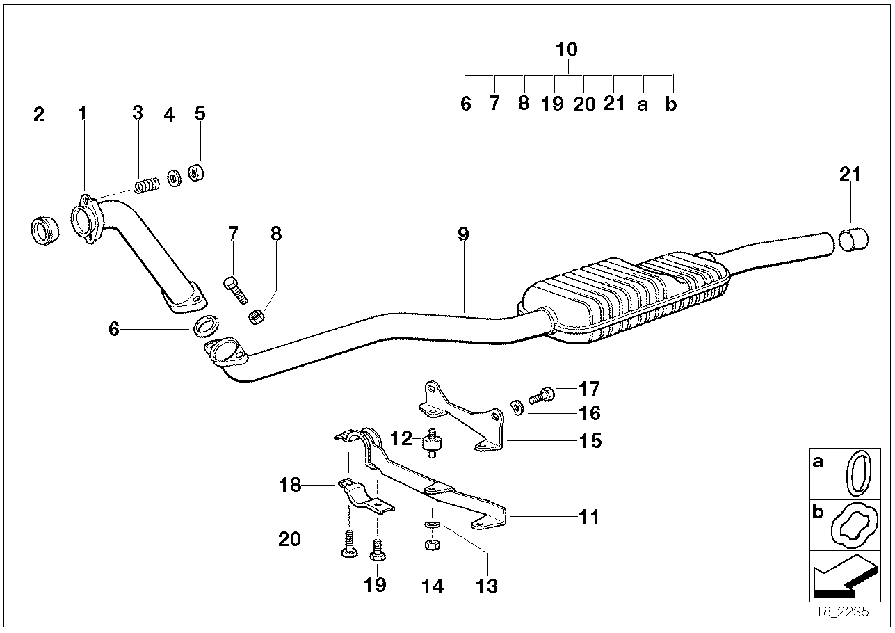 BMW 18 11 2 242 656 - Spring, silencer onlydrive.pro