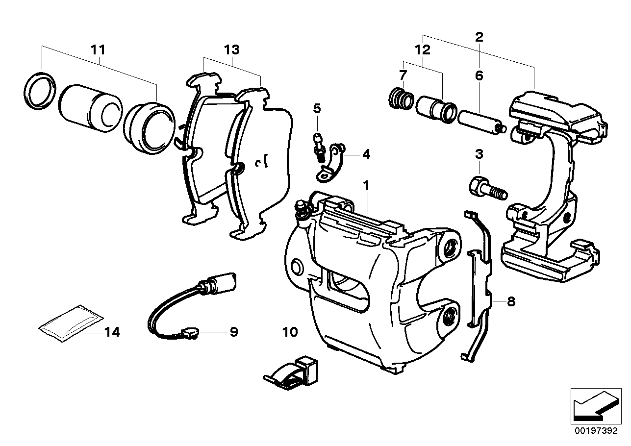 BMW 34 11 1 160 348 - Atspere, Bremžu suports onlydrive.pro