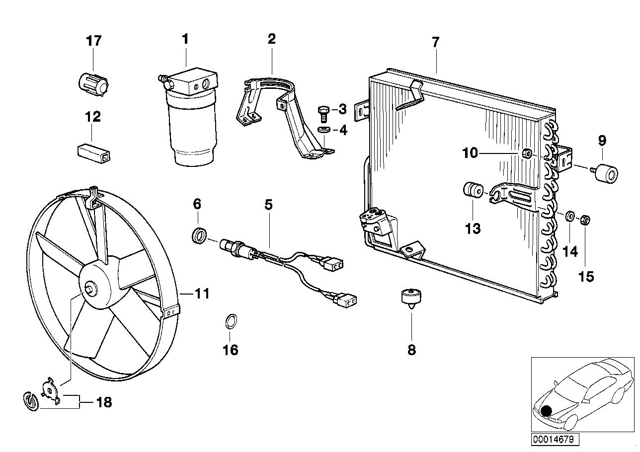 BMW 64 53 1 392 941 - Kondensatorius, oro kondicionierius onlydrive.pro