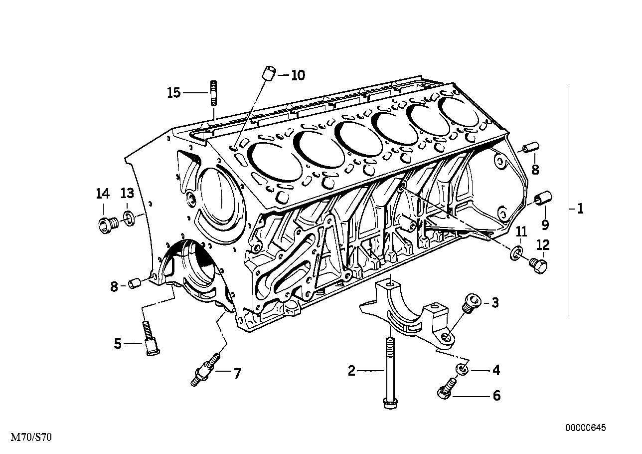 MAZDA 07119919143 - Engine block: 2  pcs. onlydrive.pro