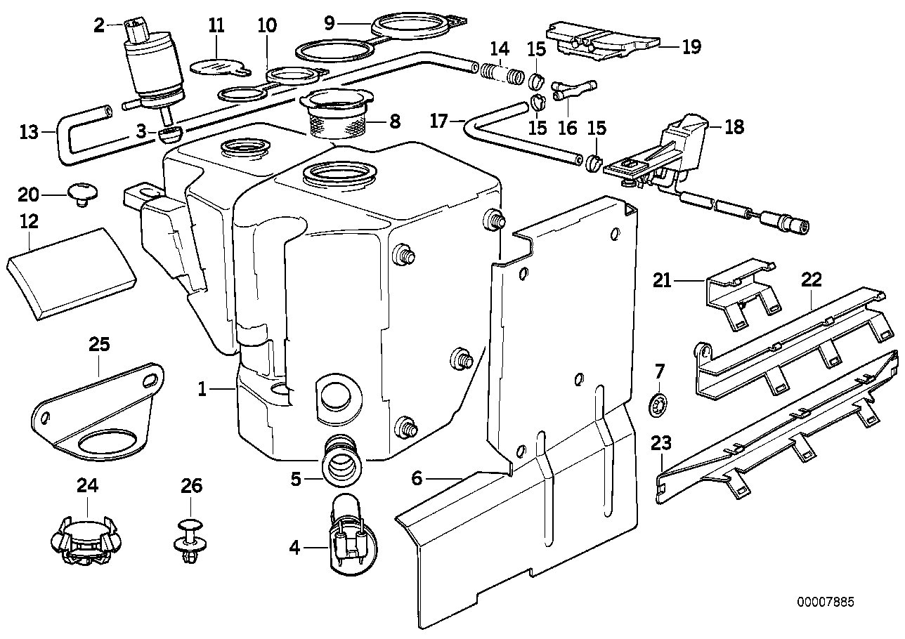 BMW 61 66 1 380 068 - Water Pump, window cleaning onlydrive.pro