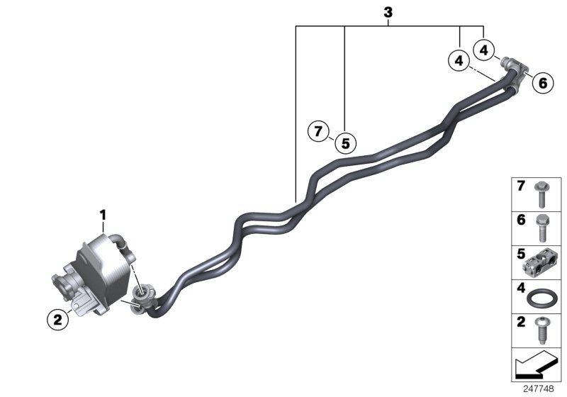 BMW 17217551647 - Oil Cooler, automatic transmission onlydrive.pro