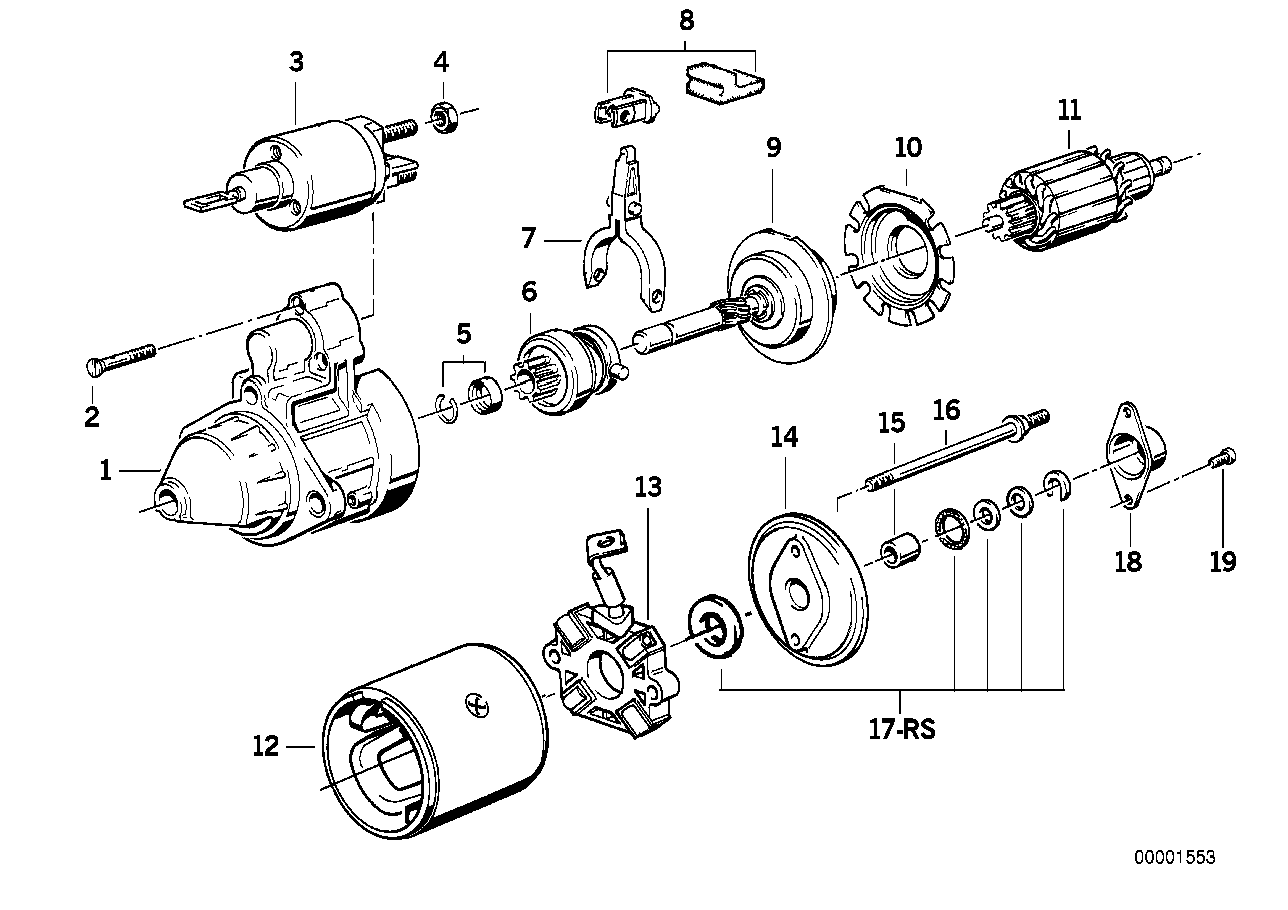 BMW 12 41 1 721 289 - Втулка, вал стартера onlydrive.pro