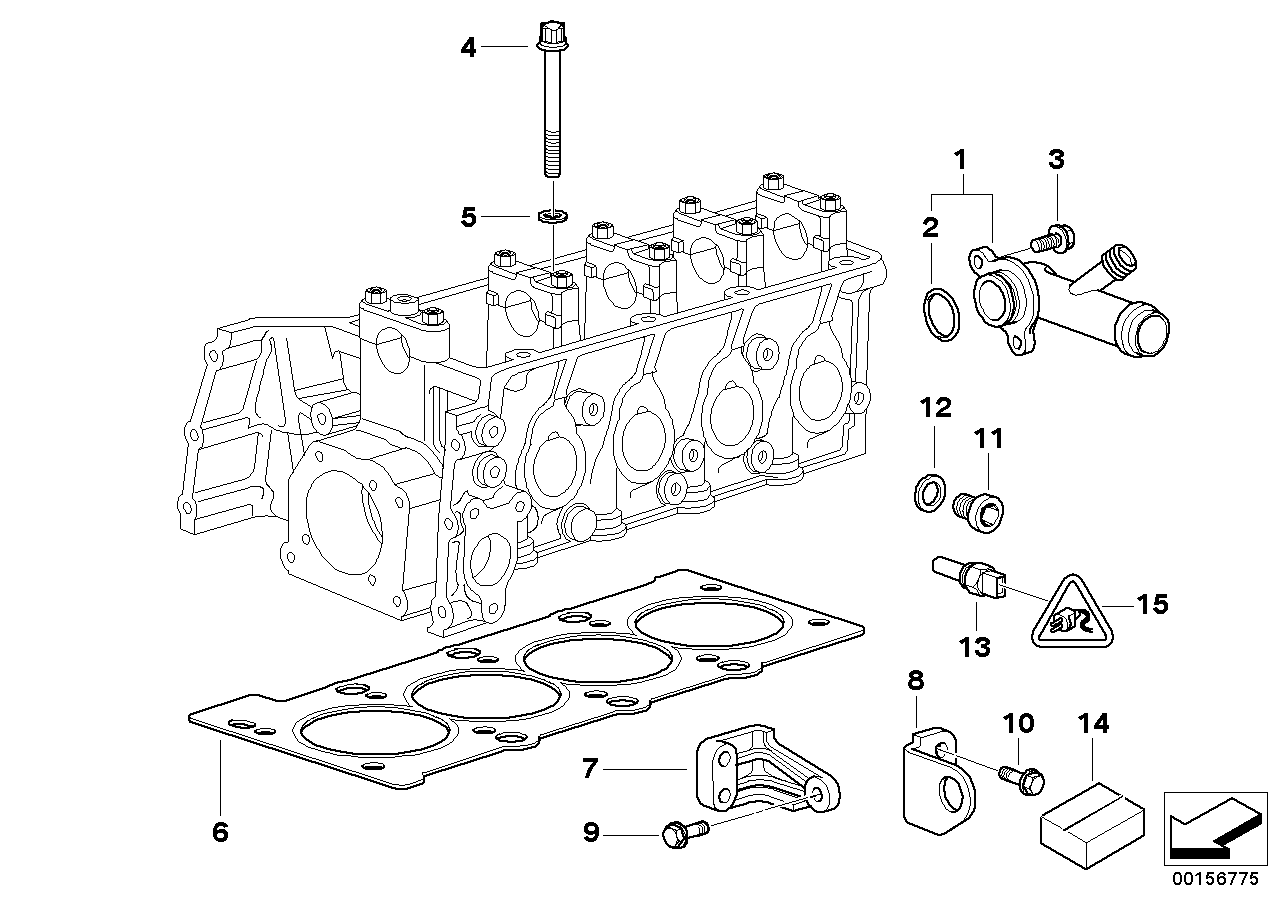 BMW 11 12 7 504 586 - Tiiviste, sylinterikansi onlydrive.pro