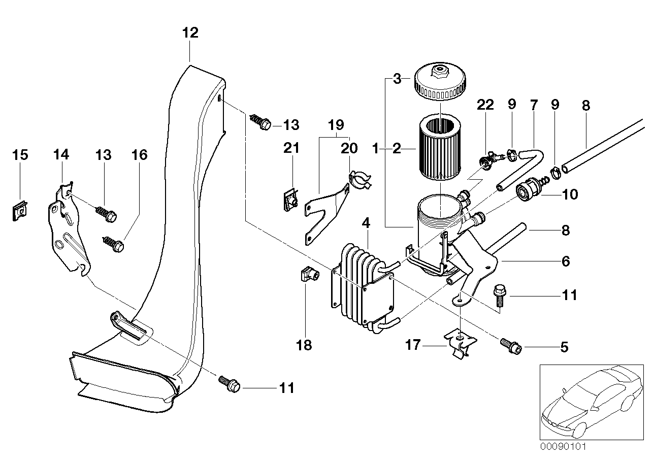 BMW 51 12 7 070 202 - Holding Bracket onlydrive.pro