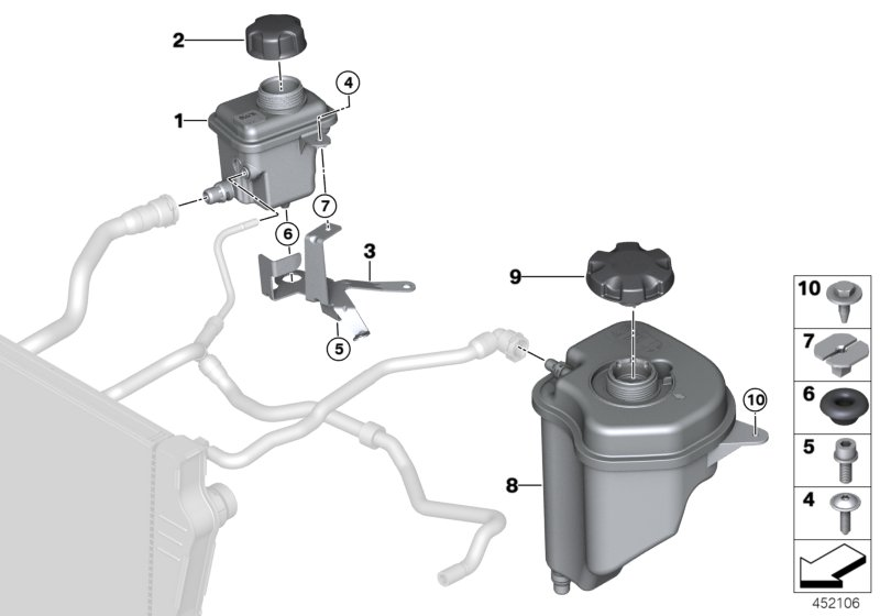 BMW 17 11 7 639 024 - Крышка, резервуар охлаждающей жидкости onlydrive.pro